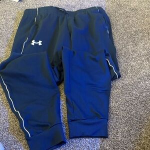 Under Armour Kids Blue Joggers with White Accents boys large